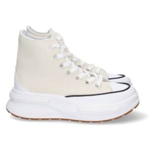 Zapatilla Abotinada con Cordones en Beige