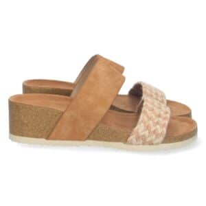 Sandalia Bio de Cuña con Yute en Taupe