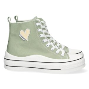 Zapatilla Abotinada para Mujer en Verde