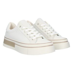 Deportiva de plataforma mujer en Beige