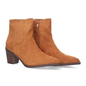 Botín de Tacón para Mujer en Camel