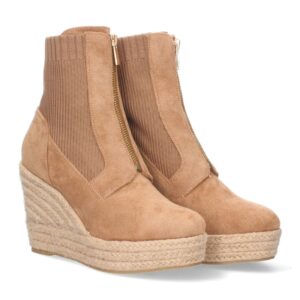 Botín de Tacón para Mujer en Camel