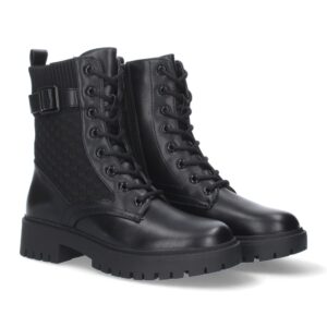 Botin de Tacon Ancho para Mujer en Negro