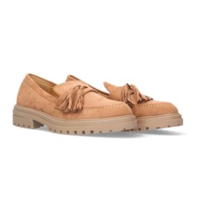 Mocasín Plano para Mujer en Camel