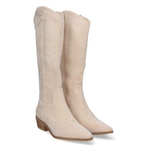 Bota de tacón para mujer cómodas en Beige