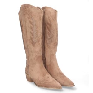 Bota de tacón para mujer cómodas en Marrón