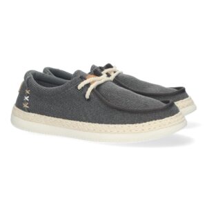 Mocasín Plano de Hombre, Cómodo en Negro