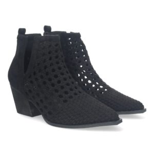 Botín Elegante de Mujer con Tacón en Negro