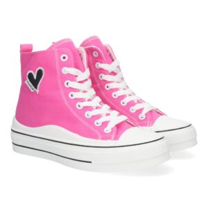 Zapatilla Abotinada para Mujer, Comoda en Fucsia