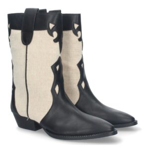 Botas de Mujer Elegantes con Tacón Campero en Negro