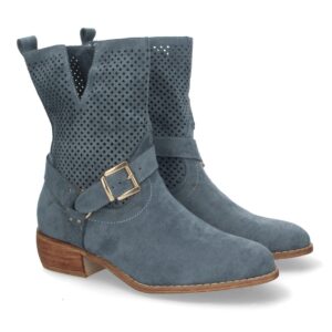 Botines de Mujer con Tacón, Cómodos en Azul