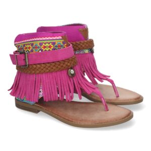 Sandalia Plana para Mujer, con Flecos, Detalles