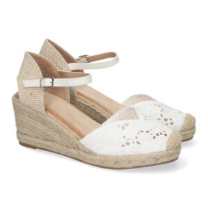 Sandalias de Cuña para Mujer con Diseño Calado