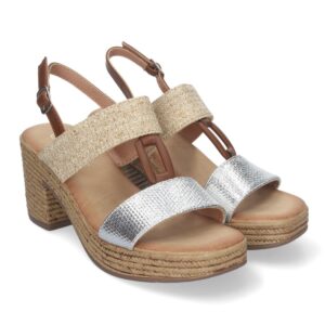 Sandalia de Verano para Mujer, con Tacón Estilizado