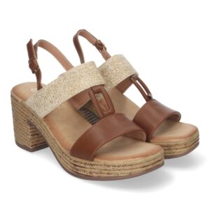 Sandalia de Verano para Mujer, con Tacón Estilizado