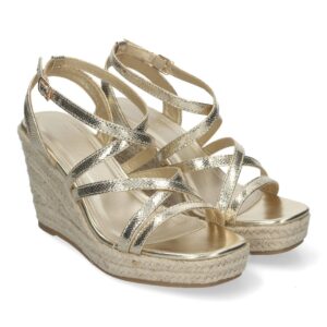 Sandalias de Cuña para Mujer con Tiras Cruzadas
