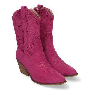 Botín de Tacón Campero para Mujer, Estilo Vaquero