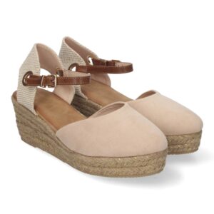 Sandalia de Cuña de Yute para Mujer, Cómodas y