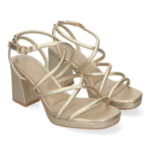 Sandalia de Tacón para Mujer, Cómoda, con Tiras