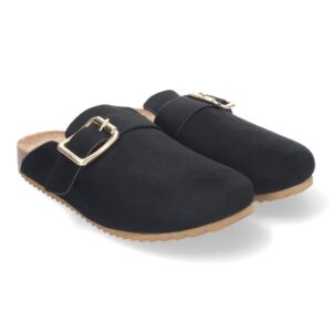 Zueco Plano Ancho para Mujer, Cómodo y Elegante, Planta