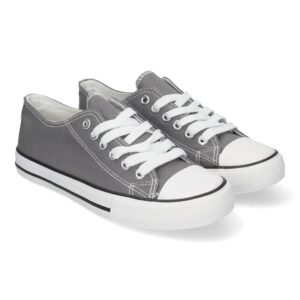 Zapatilla Plana de Mujer, Cómoda, con Material de Lona