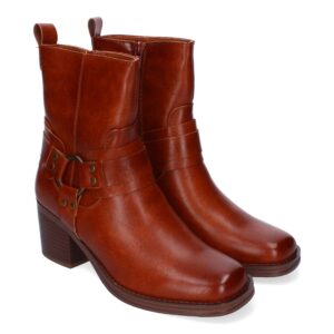 Botines de Tacón para Mujer, Elegantes Adorno
