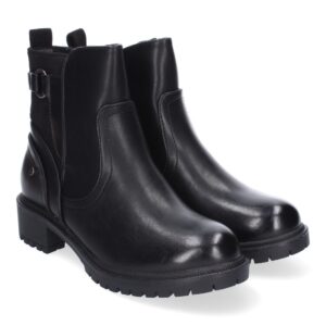 Botines de Tacón Bajo para Mujer con Adorno de Hebilla