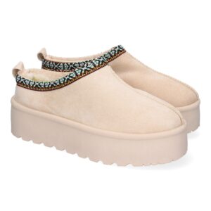 Zapatillas para Mujer de Plataforma, Bordadas, Diseño