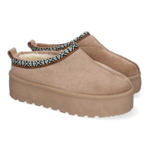 Zapatillas para Mujer de Plataforma, Bordadas, Diseño