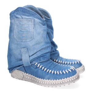 Botines de Mujer, Forradas de Tela Vaquera, Estilo