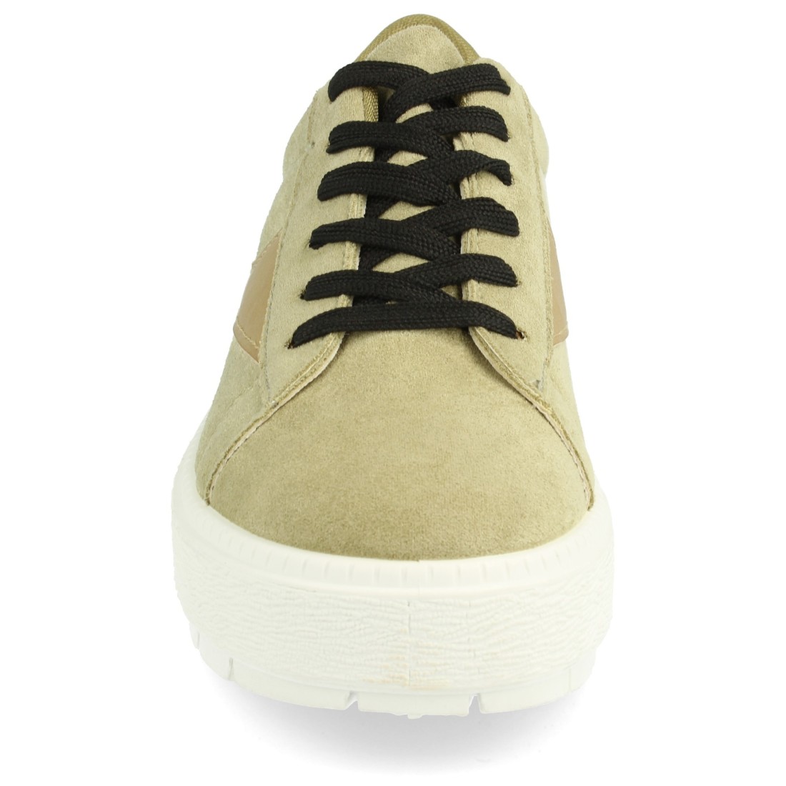 Zapatilla con cordones en Kaki - Imagen 3