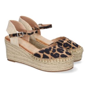 Sandalia de Cuña de Yute para Mujer, Cómodas