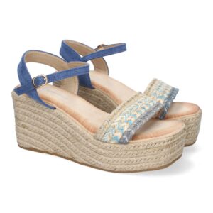 Sandalia de Cuña de Yute para Mujer, Cómodas