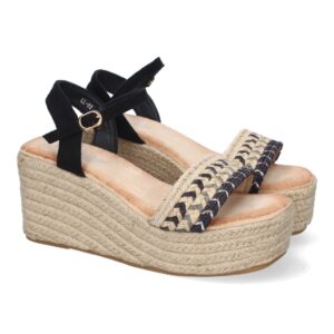 Sandalia de Cuña de Yute para Mujer, Cómodas