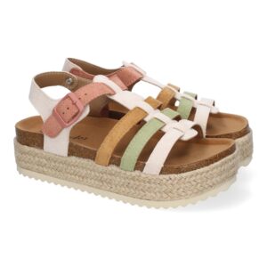 Sandalias con Plataforma de Yute para Mujer, Comodas y