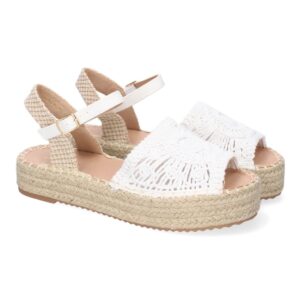 Sandalia de Plataforma para Mujer, Comoda, Forrada de