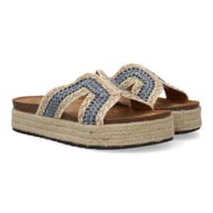 Sandalias planas de mujer con diseño trenzado, cómodas