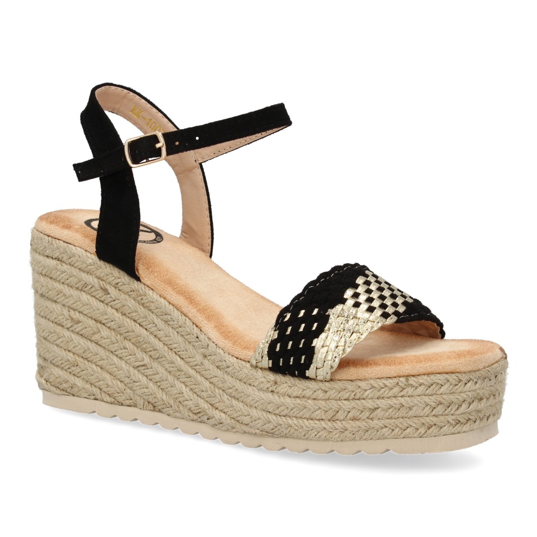 Sandalias de cuña de yute para mujer, cómodas - Imagen 3