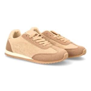 Zapatillas deportivas retro casual en Kaki