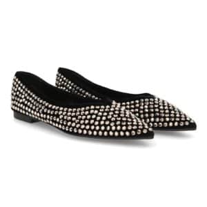 Bailarinas elegantes con brillantes en Negro