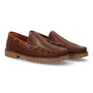 Zapatos náuticos elegantes para hombre en Marrón