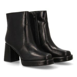 Botas de Tacón para Mujer, caña elástica en Negro