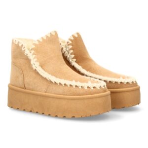 Botín australiano de plataforma para mujer en Beige