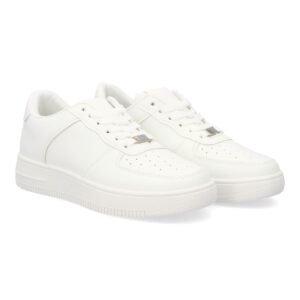 Zapatillas urbanas con suela gruesa en Blanco