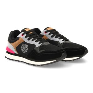 Zapatilla casual multicolor para mujer en Negro