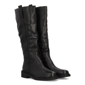 Bota con grabado cowboy para mujer en Negro