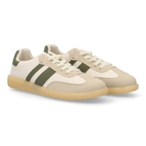 Zapatillas deportivas estilo retro casual en Kaki