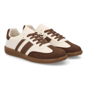 Zapatillas deportivas estilo retro casual en Beige