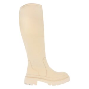 Botas de Agua con Cierre de Cremallera en Beige