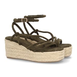 Sandalia de plataforma para mujer verano en Verde